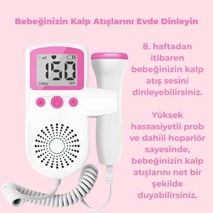 Babby Tune™ Taşınabilir Bebek Kalp Atış Dinleme Cihazı